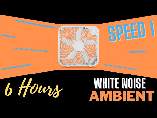 Royal Sounds - White Noise | 6 Hours of Box Fan Speed 1 Ambient For Improved Sleep, Study and Focus