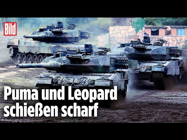 Leopard und Puma im Einsatz: Bundeswehr probt den Ernstfall