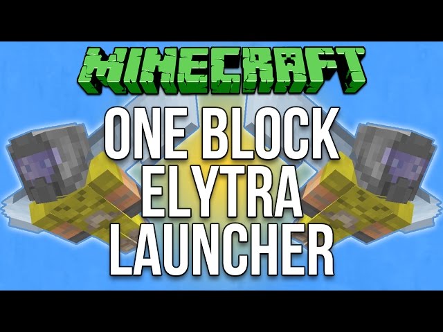 Minecraft 1.11.1 One Block Elytra Launcher Tutorial