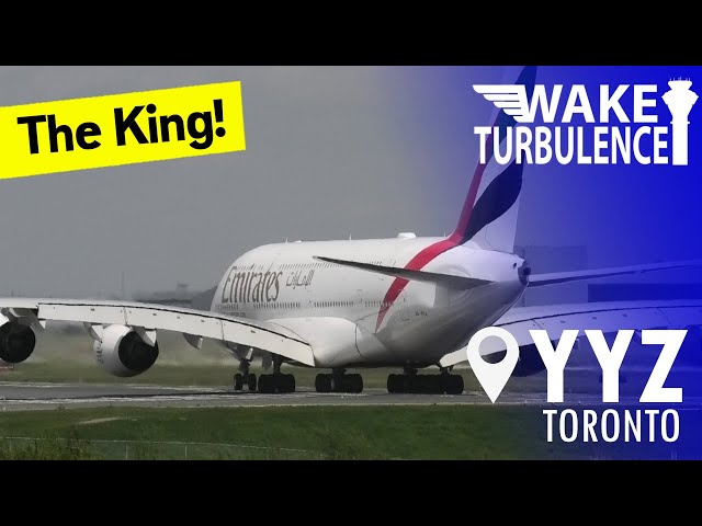 Emirates A380 Taxi and Departure from Toronto YYZ