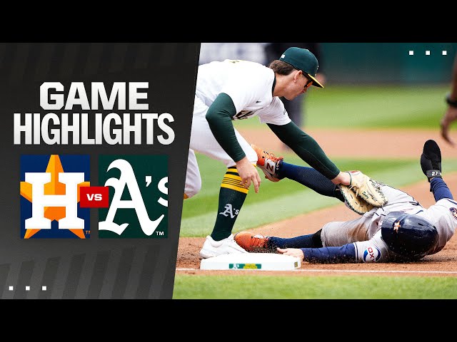 Astros vs. A's Game Highlights (5/25/24) | MLB Highlights