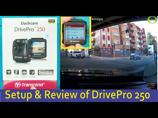 Setup and review of the Transcend DrivePro 250 dash cam 2023- model (1440p)