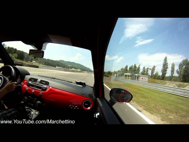 Abarth 500 Driving on Track