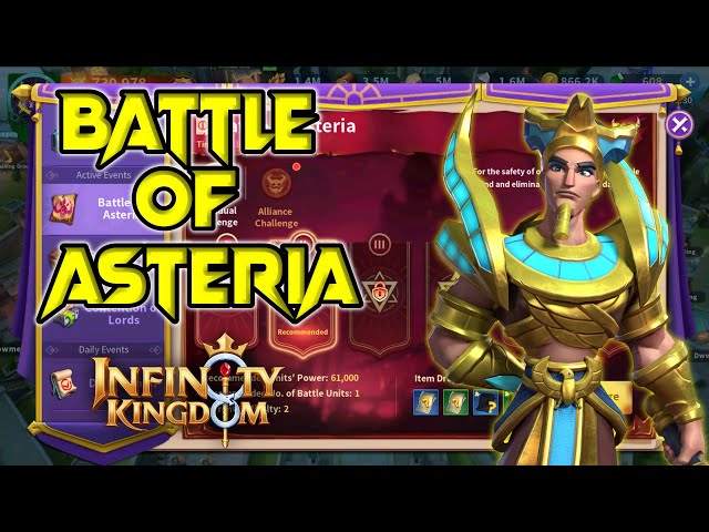 Trying Out The Battle Of Asteria Event - Infinity Kingdom