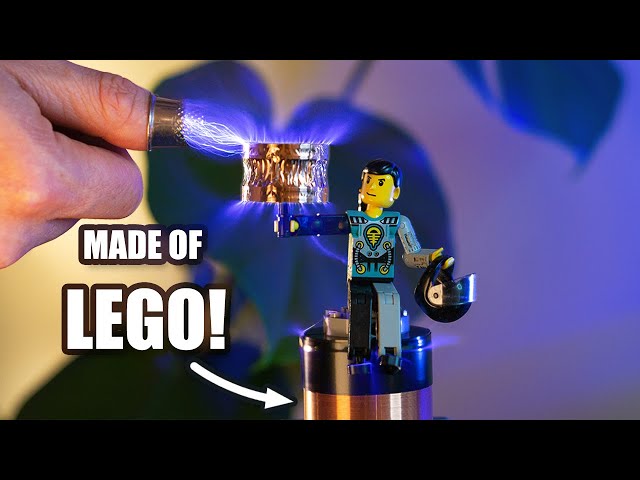Shocking Myself With a Tesla Coil Made of Lego