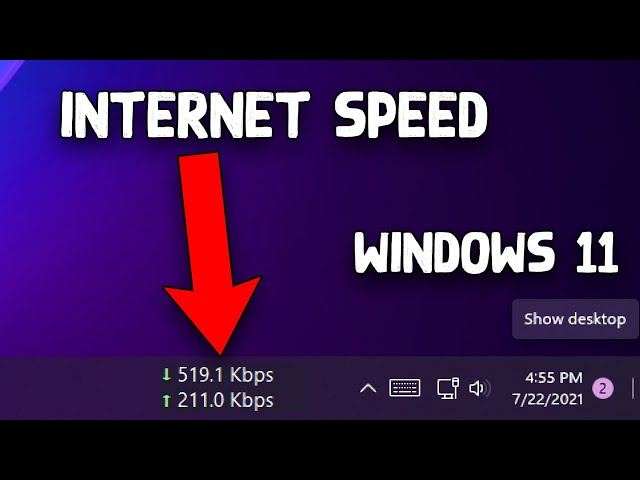 How to Display or Show the Internet Speed in Windows 11 Taskbar