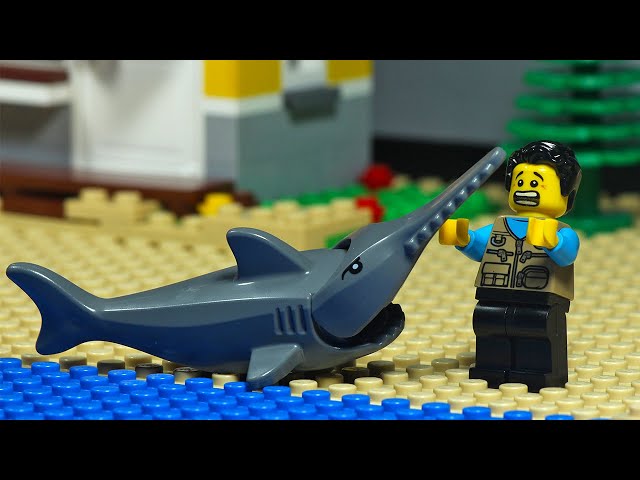 Lego Fisherman Shark Attack