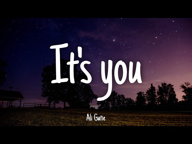 IT'S YOU - Ali Gatie | Lyrics (Please don't break my heart) 1HOUR