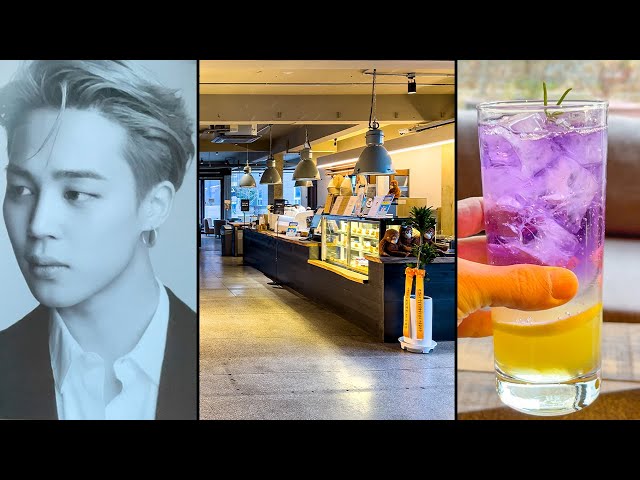 BTS Jimin's Dad Owns A Cafe MAGNATE In Busan tour 💜 purple world 방탄소년단 지민