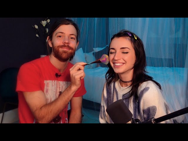 ASMR | Ben Brushes My Face | Soft, Fluffy Makeup Brushes, Face Tracing
