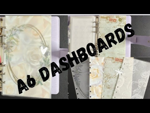 DIY! HOW I CREATED A6 DASHBOARDS using craft paper and vellum/ #hobbylobby 05-08-24
