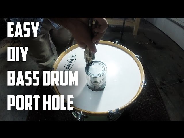How to Cut a Bass Drum Port Hole | DRUM HACK