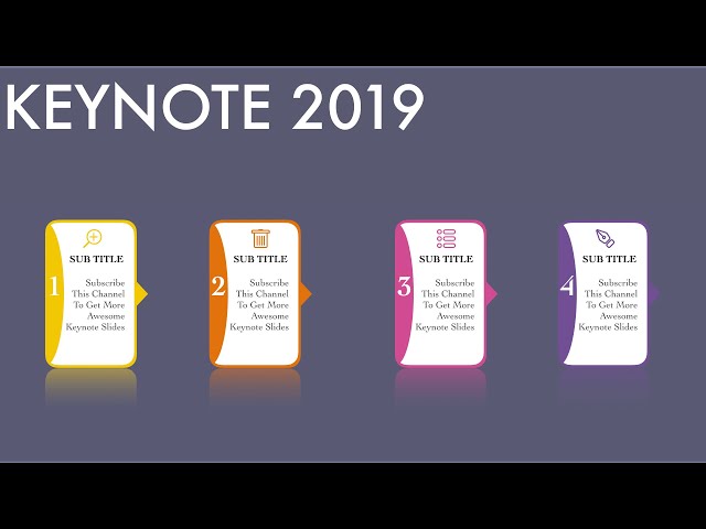 #087 #StayHome #WithMe Create INFOGRAPHIC 4 STEPS Presentation in macOS Keynote Tutorial Principle