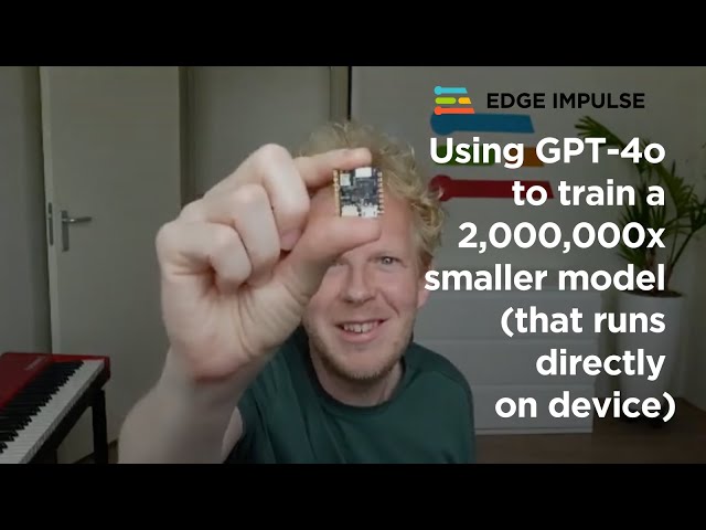 Using GPT-4o to train a 2,000,000x smaller model (that runs directly on device)