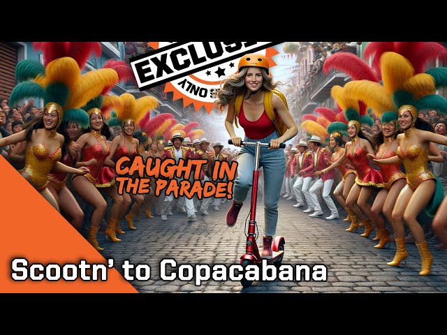 Kara Scooting in the Parade - Copacabana
