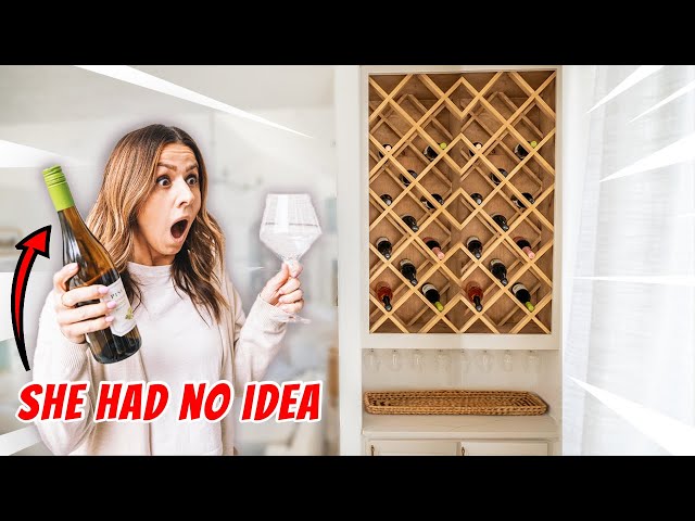 Surprised Her With Wine Cellar, While She's Out Of Town.