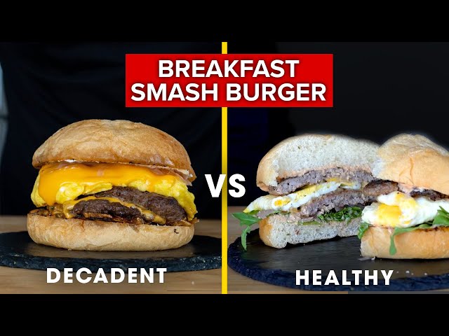 Breakfast Burger Battle: Decadent vs. Healthy