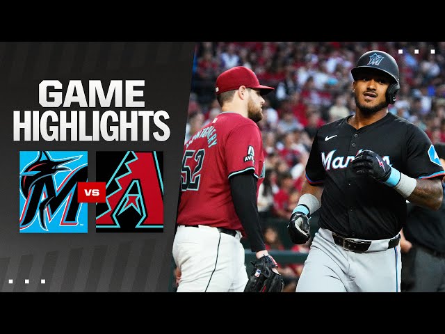 Marlins vs. D-backs Game Highlights (5/25/24) | MLB Highlights