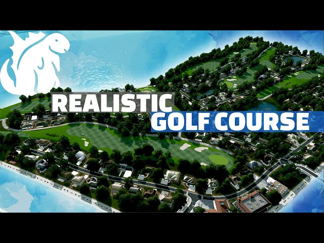 Custom Built Golf Course in Cities Skylines | City of Canalville