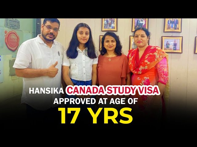 Hansika CANADA Study Visa Approved at Age of 17 yrs | Canada Student Visa | Navigators Overseas