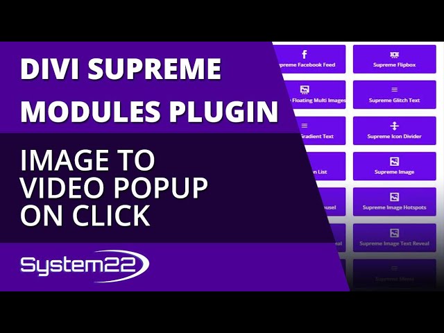 Divi Theme Image To Video Popup On Click 👍