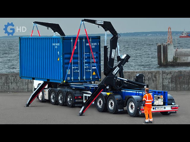 The Most Incredible Truck Container Unloading Systems You Have To See ▶ Automatic Unloading