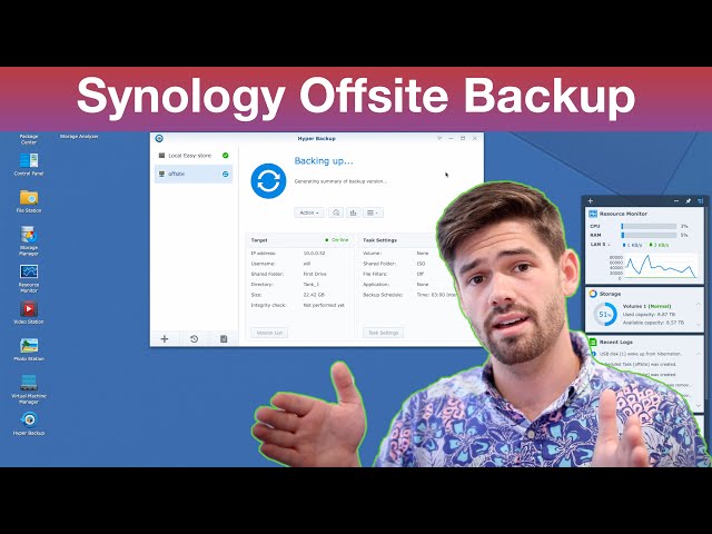 How to Backup one Synology NAS to Another Synology for an Offsite backup using HyperBackup