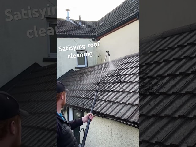 Satisfying Roof Cleaning. Battery Powered Kransle K7 put to the test