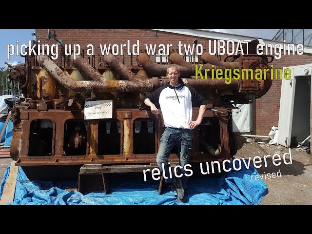 Picking up a German Uboat engine from world war two U-4802 12.000KG of KRUPP steel #kriegsmarine