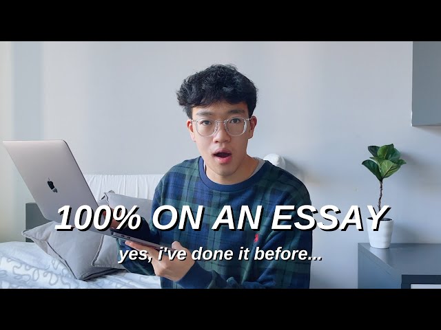how to score a 100 on an ESSAY | ESSAY WRITING TIPS to be a FASTER and BETTER WRITER