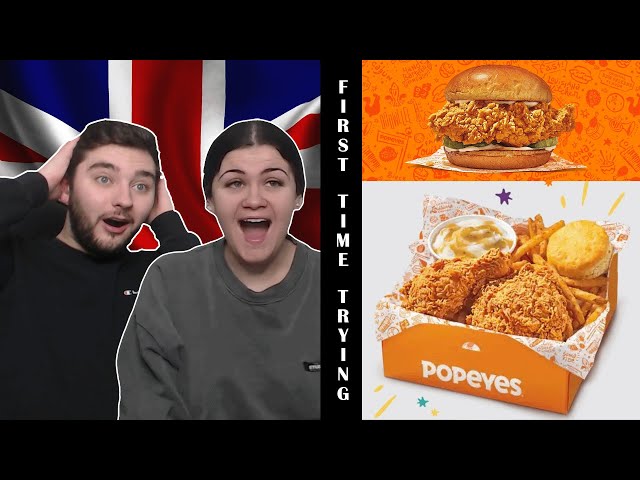 British Couple Tries POPEYES for the First Time!