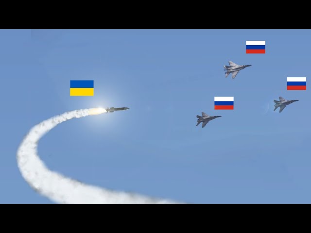 Three Russian Mig-29 fighter jets hit by Ukrainian missiles
