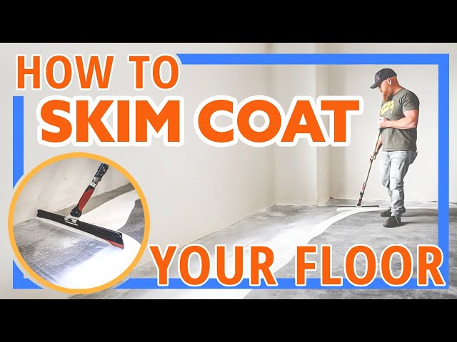 HOW TO - Skim Coat your Floor with Epoxy - Concrete Repair - Countertop Epoxy - Flooring Preparation