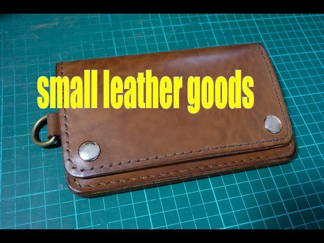 making a simple leather trucker wallet leathercraft