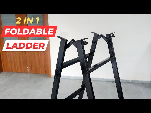 How To Make Metal Foldable ladder | DIY 2 in 1 Folding Ladder