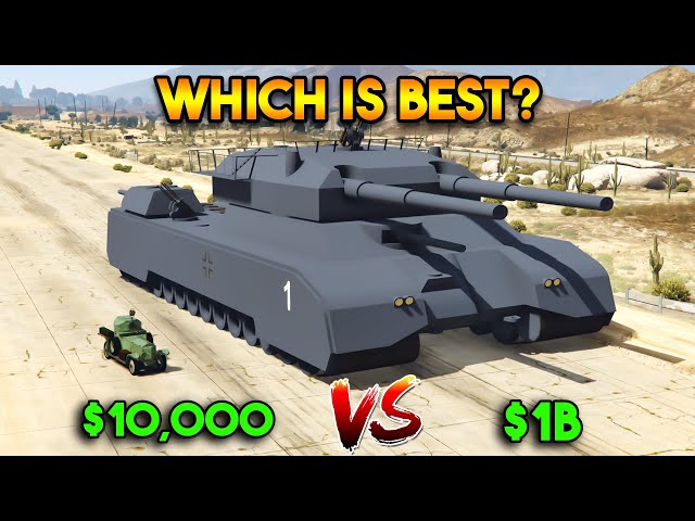 GTA 5 ONLINE : CHEAP VS EXPENSIVE (WHICH IS BEST MILITARY TANK?)