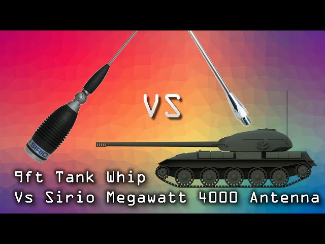 Sirio Megawatt 4000 vs 9ft Tank Whip - Non Conclusive CB Radio DX Test!