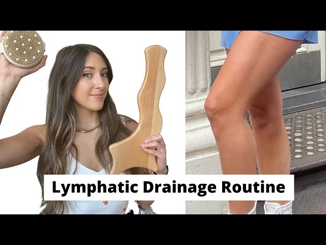 MY AT HOME LYMPHATIC DRAINAGE ROUTINE (HOW TO REDUCE CELLULITE)