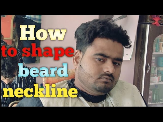 How to shape beard neckline /For/Hair and care premium salon