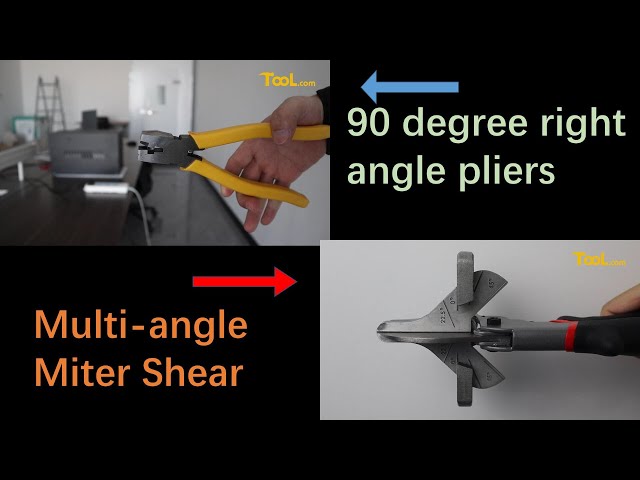 90 Degree Right Angle Pliers + Adjustable Multi-Angle Miter Shear
