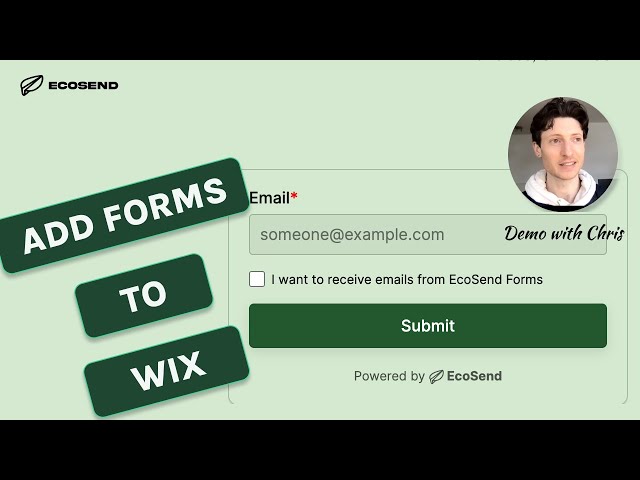 Add your EcoSend Forms to Wix! 💻
