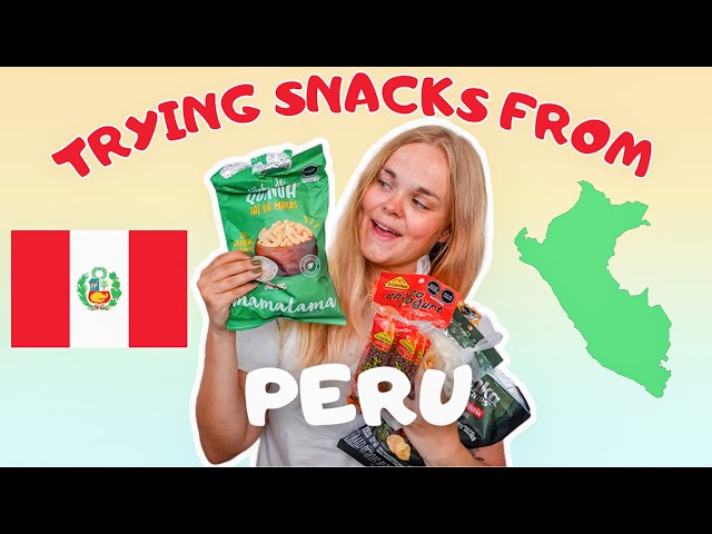 Tryings snacks from Peru 🌽🇵🇪