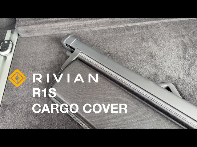 Rivian R1S Official Cargo Cover Up Close