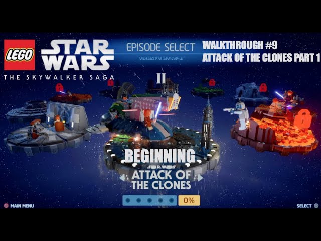 LEGO Star Wars The Skywalker Saga Walkthrough #9 Attack Of The Clones Part 1 The Uscru District