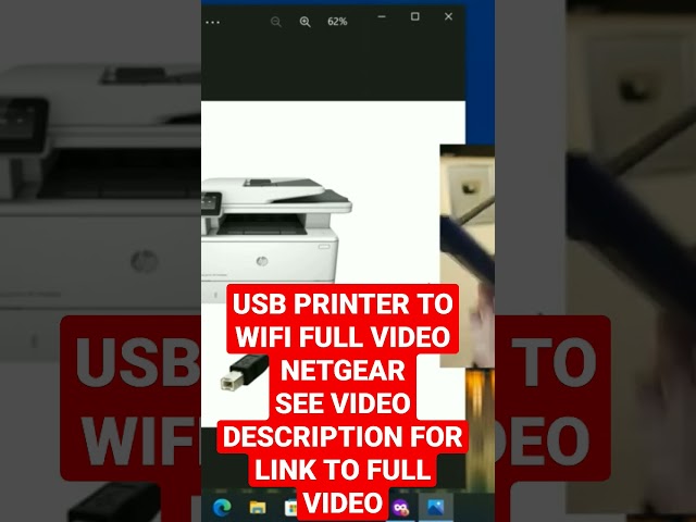 Connect a USB Printer to WIFI Router Netgear