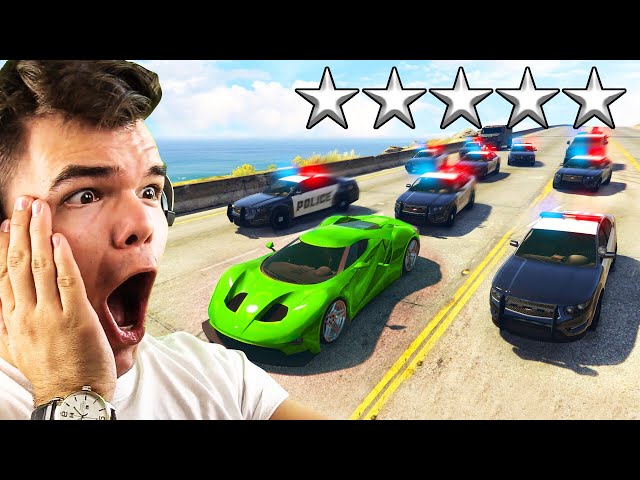Can You ESCAPE 5 STARS WANTED in GTA 5?!