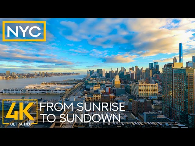 A Full Day in the Life of New York 4K UHD - Urban Scenery from Sunrise to Sunset