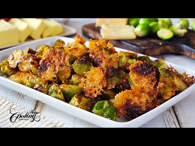 Roasted Parmesan Brussels Sprouts - The Best Roasted Brussels Sprouts Ever