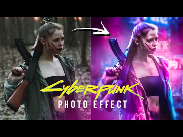 How To Cyberpunk Yourself in Photoshop!