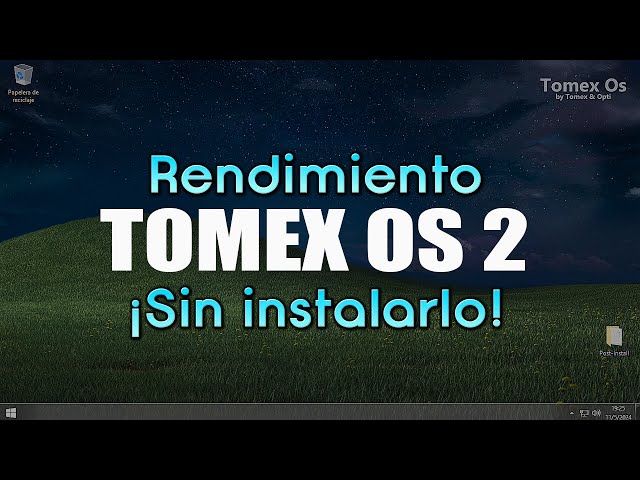 Cómo tener el rendimiento de TOMEX OS 2 en Windows ¡Sin instalarlo!
